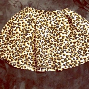 Cheetah print mini poofy skirt